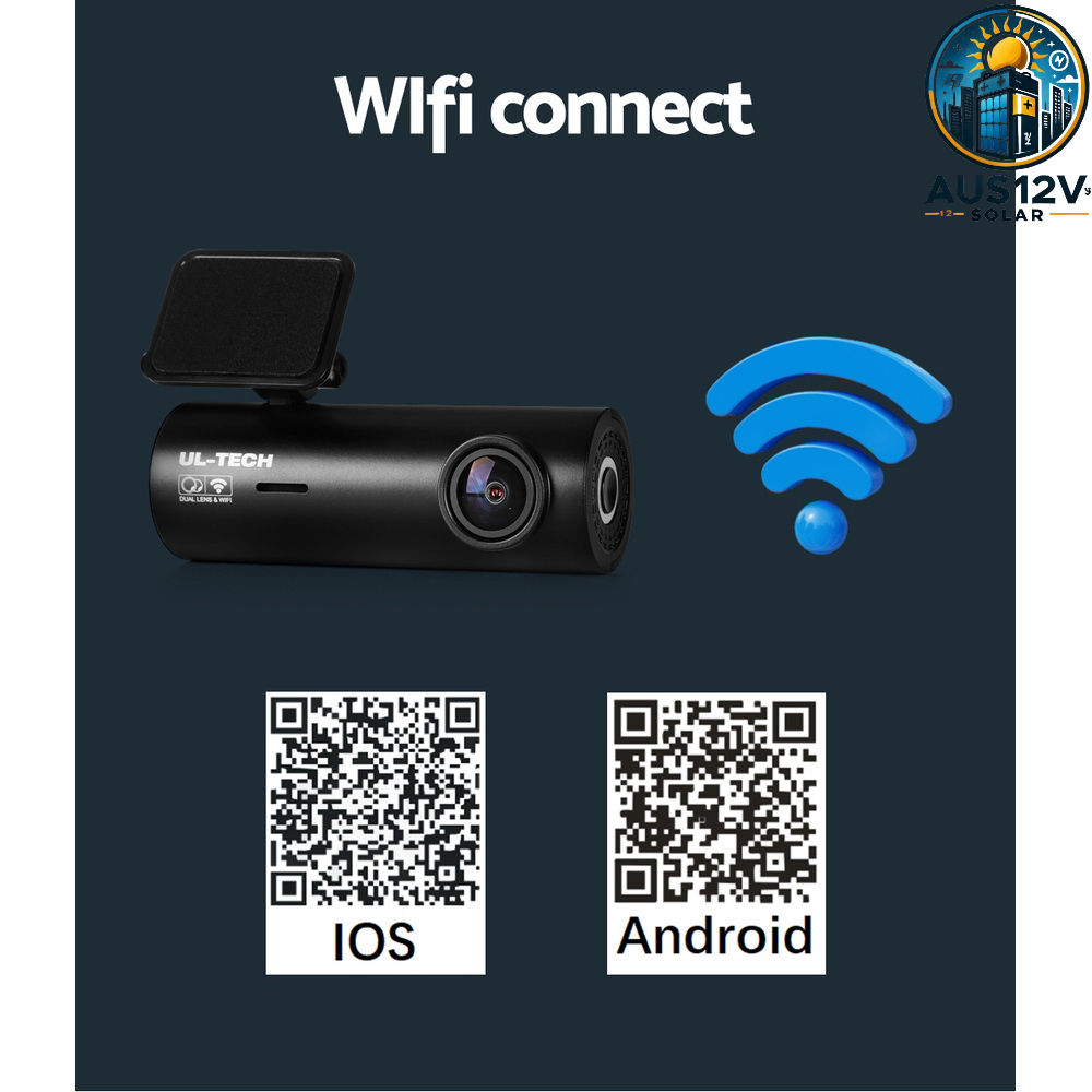 Dash Camera 4K Hidden Front Rear WiFi