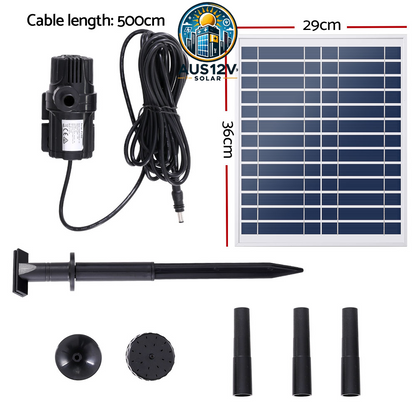 Gardeon Solar Pond Pump Submersible Water Fountain Kit 9.8FT