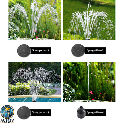 Solar Pond Pump Submersible Water Fountain Kit 2.6FT