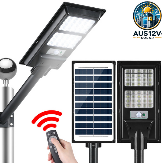 160 LED Solar Street Light Flood Motion Sensor Remote