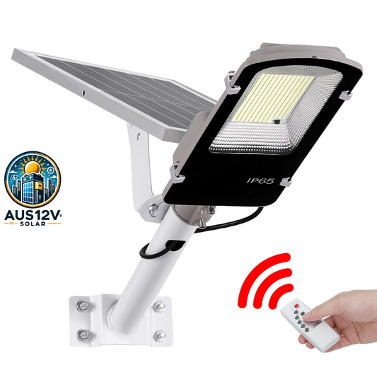 386 LED Solar Street Light Flood Motion Sensor Remote