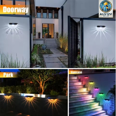 Solar Deck Lights Outdoor Waterproof LED Lights for Patio Stairs Yard Garden Pathway Step and Fences