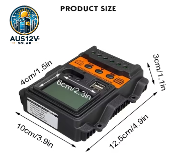 Solar Charge Controller PWM Controller with LCD Display