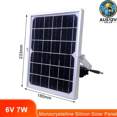 6V 7W Module Solar Cell Portable PV Panel With 3m Cable for Outdoor Camping