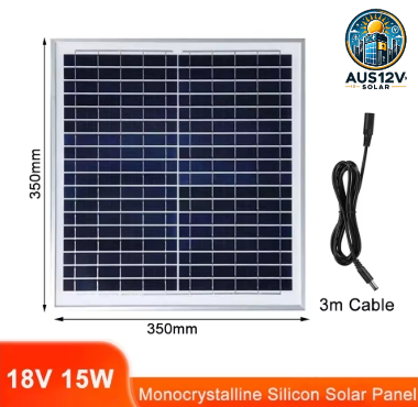 18V 15W PV Module Solar Cell Portable PV Panel With 3m Cable for Outdoor Camping