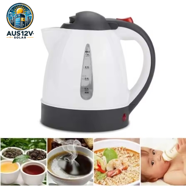 12V 1L Portable Car Hot Water Kettle Stainless Steel 250W