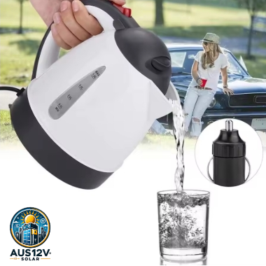 12V 1L Portable Car Hot Water Kettle Stainless Steel 250W