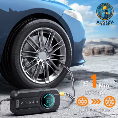 BUVAYE 12V 150PSI Wired Air Pump Digital Inflator Tire Pump Car Air Compressor with 3M Power Cord