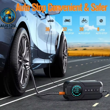 BUVAYE 12V 150PSI Wired Air Pump Digital Inflator Tire Pump Car Air Compressor with 3M Power Cord