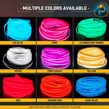 5M Car Interior Led Decorative Lamp EL Wiring Neon Strip Flexible Ambient Light USB