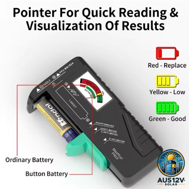 MASTFUYI Universal Handheld Battery Tester Battery