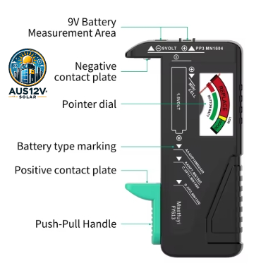 MASTFUYI Universal Handheld Battery Tester Battery