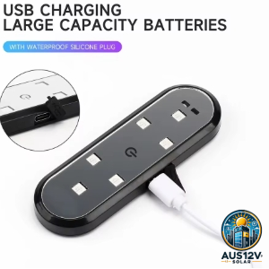 2 PCs Car Door Lights USB Charging