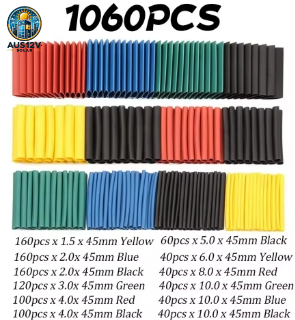 1060/530/127PCS Heat Shrink Tubing kit