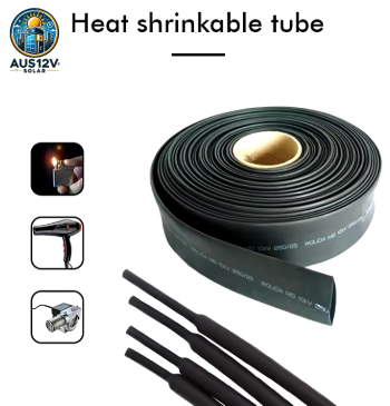 Black Polyolefin Heat Shrink Tube 25M