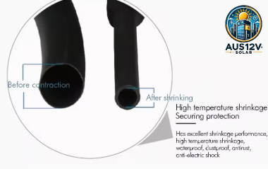 Black Polyolefin Heat Shrink Tube 25M