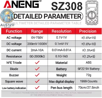 ANENG SZ308 Digital Multimeter