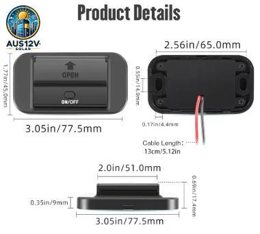 12V USB Outlet Charger Socket Accessories for Car Bus RV Truck