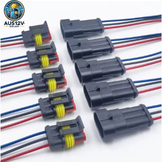 2/3/4 Pin Waterproof Connector, Electrical Terminal Quick Connector, 10Pcs/ 5Sets