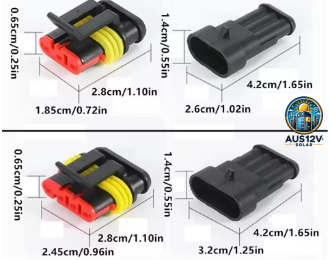 2/3/4 Pin Waterproof Connector, Electrical Terminal Quick Connector, 10Pcs/ 5Sets