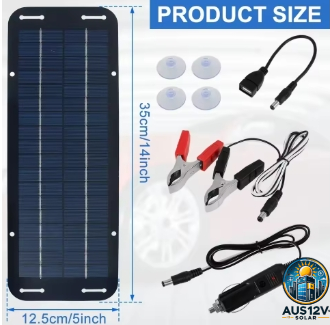 12V Solar Panel Kit IP65 Waterproof Solar Trickle Charger