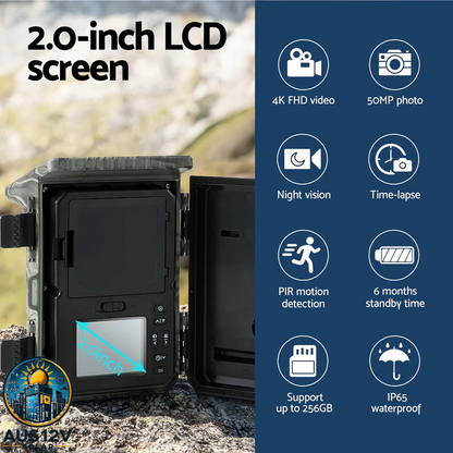 UL-tech Solar Trail Camera 4K 50MP