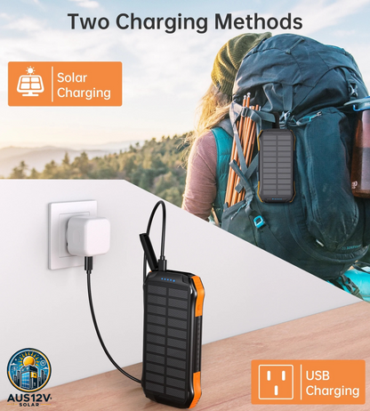 10000mAh Solar Power Bank