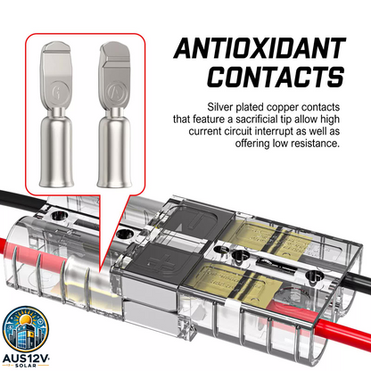 10x Anderson Style 50 AMP Plug Connectors for 6AWG 12-24V DC Power Tools