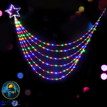 200 LED 3M Christmas Lights Solar String Fairy Light Jingle Jollys